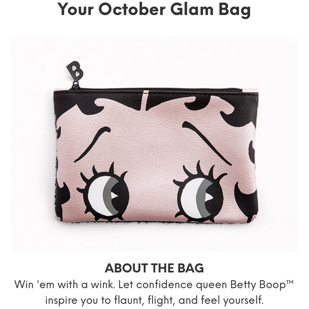 Ipsy Betty Boop Makeup Bag